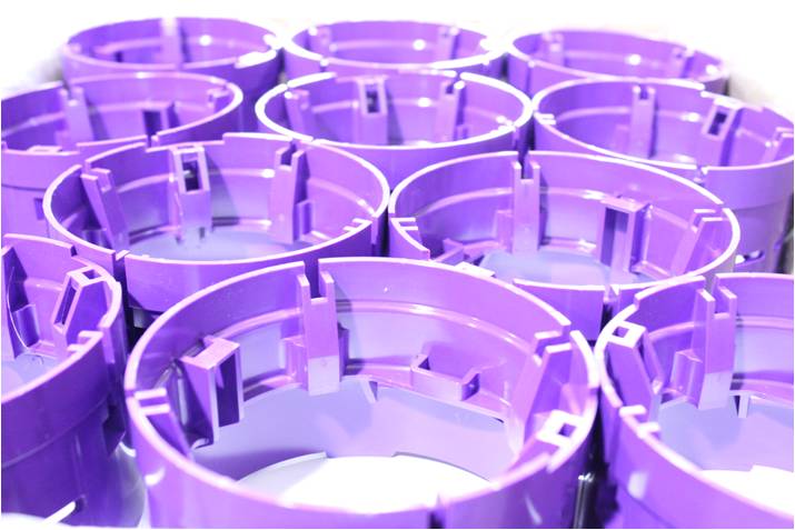 purple plastic housing parts